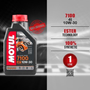 Motul 7100 10W30 100% Synthetic Engine Oil – 1 Litre
